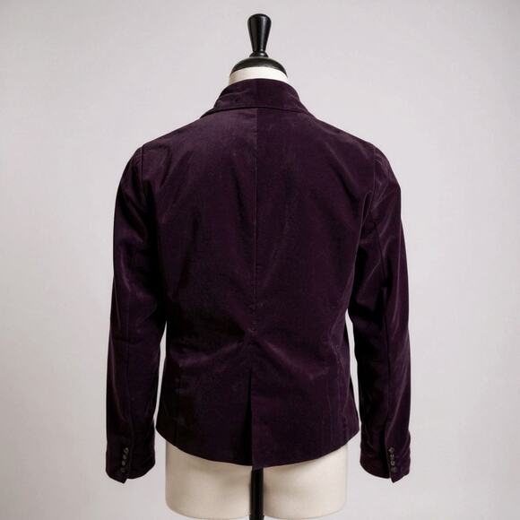Luxe Velvet Blazer in Deep Plum - Women’s Size 16 - Picture 3 of 7